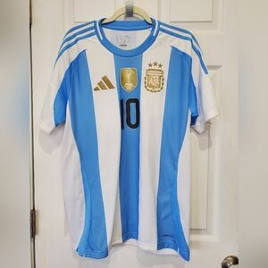 Adidas Argentina 2024 Messi 10 Home Jersey AFA Copa America Men Size Large